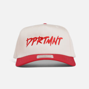 BASE BALL CAP NATURAL X RED