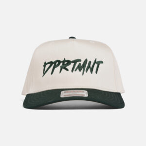 BASE BALL CAP NATURAL X DARK GREEN